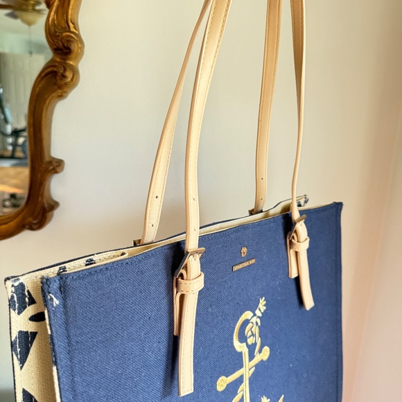 Spartina 449 Navy Blue Tote Nautical - Picture 6 of 10